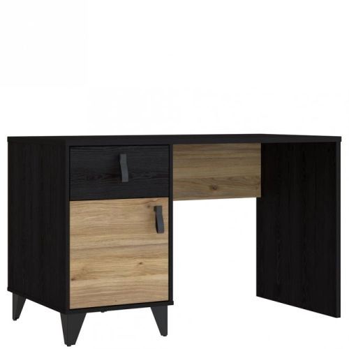 Biurko loftowe 120x60 cm z szufladą i szafką